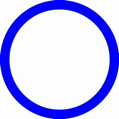 Open Cercle Bleu Circle Hollow Clipart Svg