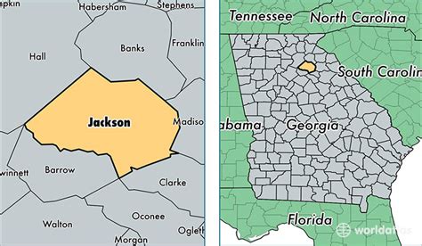 Jackson County Georgia Map Of Jackson County Ga Where Is Jackson