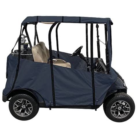 Buy Premium Golf Cart Cover Portable And Drivable 4 Sided Black Golf