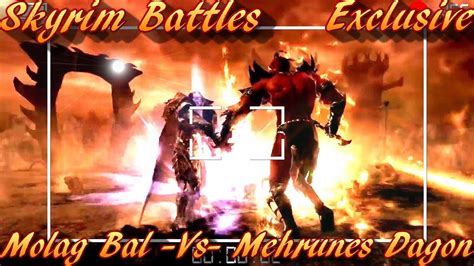 Skyrim Battles Molag Bal Vs Mehrunes Dagon Legendary Settings Youtube