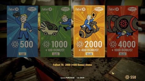 Fallout 76 Atoms Prices Pc Gamer