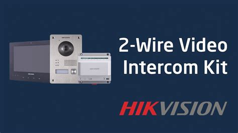 HIKVISION 2 Wire Video Intercom Kit DS KIS701 EU YouTube