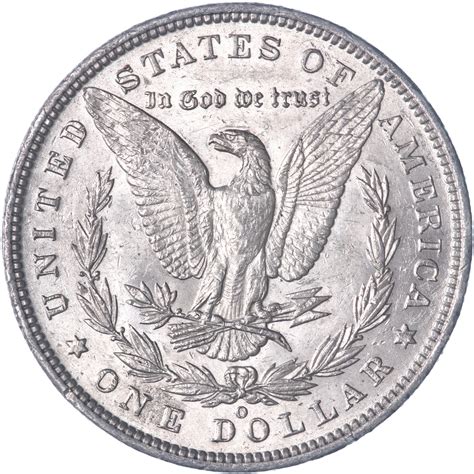 1890 O Morgan Silver Dollar About Uncirculated Au Daves Collectible