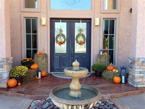 Front Porch Pumpkins Lanterns And Mums Fall Outdoor Decor Fall