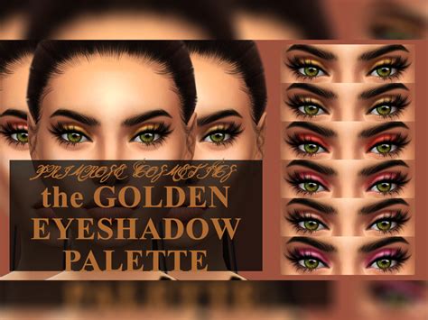 The Sims Resource The Gold Eyeshadow Palette