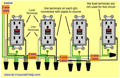 The single pole switch has a neutral conductor for future electronic controls such as a timer or a wifi switch. Wiring Diagrams Multiple Receptacle Outlets - Do-it-yourself-help.com in 2019 | Outlet wiring ...