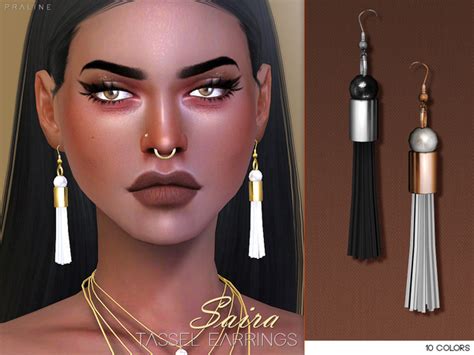 Saira Set 2 Earrings And 2 Necklaces By Pralinesims At Tsr