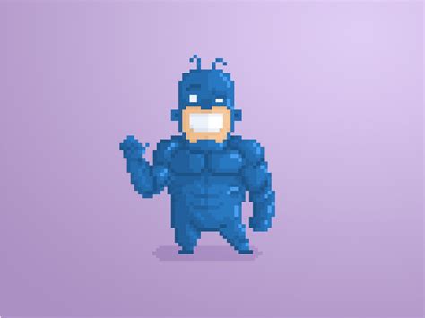 Pixel Little Guys And Gals Pt 27 The Tick By Anthony Mendes On Dribbble