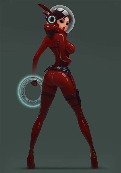 Sci Fi On Behance Cyberpunk Art Space Girl Sci Fi Art