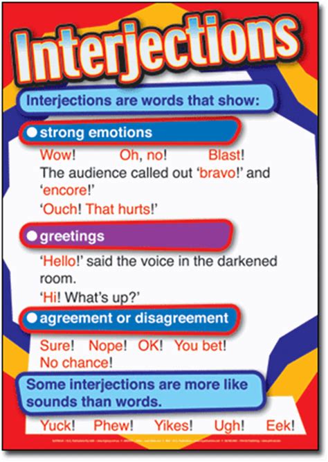 Interjections In English Grammar Parts Of Speech Interjections