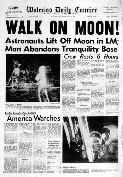 40 Newspaper Front Pages That Shows How The World Reacted To The Apollo