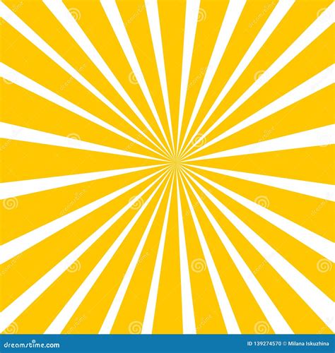 Sun Beam Ray Sunburst Pattern Background Stock Vector Illustration Of