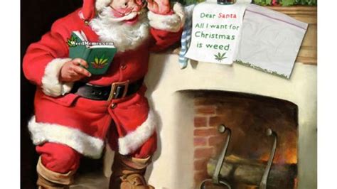 Stoner Santa Dabs Shatter For Christmas Pic Weed Memes