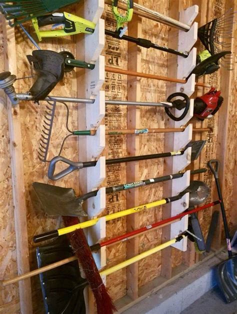 The Original Yard Tool Rack Etsy Storage Shed Organization Diy
