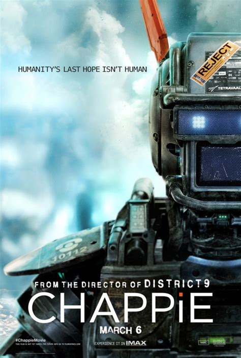 Chappie New Poster Is Humanitys Last Hope Scifinow Science Fiction