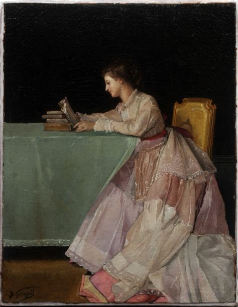 Seated Woman Jules Adolphe Goupil En Reproducción Impresa O Copia Al