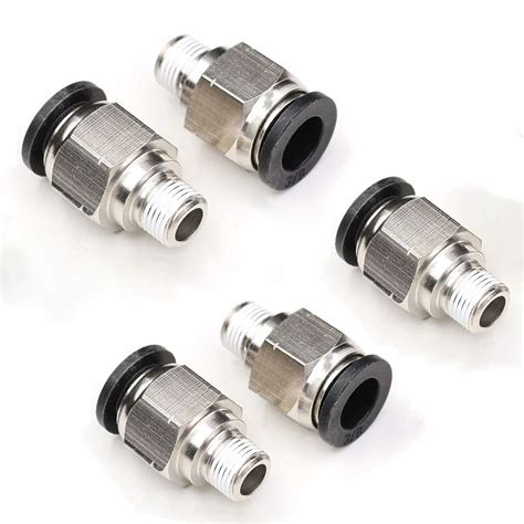 38 Push To Connect Fittingsceker 18 Npt Air Fittings Pc 38 Inch Od
