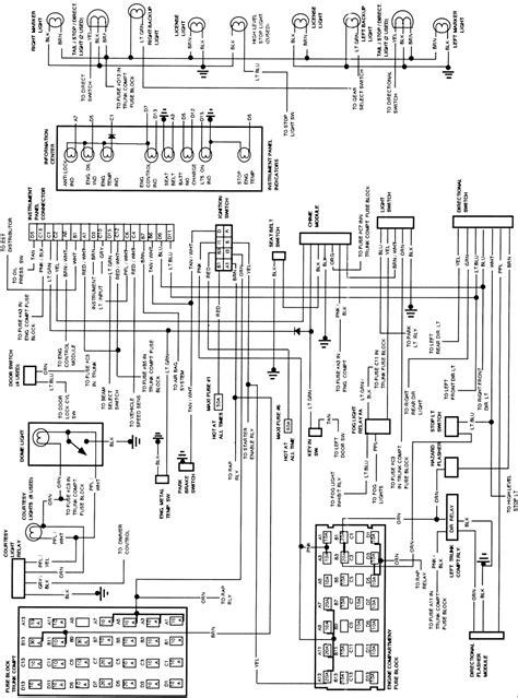 Wiring schematics for dash in a 1992 cadillac sts