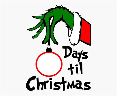 Grinch Countdown To Christmas Svg , Free Transparent Clipart - ClipartKey