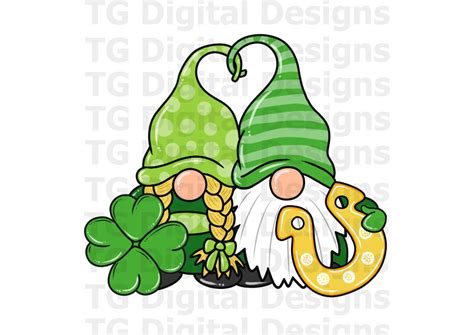 St Patricks Day Gnome Png File Gnomes Lucky Shamrock Clover Shirt Designs Sublimation St Paddys