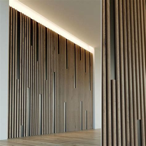 Wooden Wall Panel 32 3d Model Wooden Wall Cladding Wood Panel