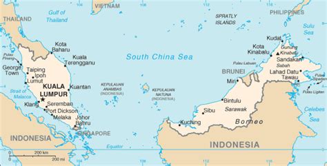 What has happened now, and why? Malaysia map. Terrain, area and outline maps of Malaysia ...