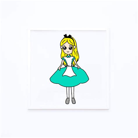 How To Draw Alice From Wonderland Step By Step Easy Drawing Guides
