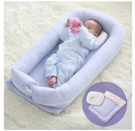 Buy Sunveno Baby Co Sleeping Bed Organic Blue Online Dubai