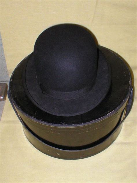 Vintage Stetson Black Wool Felted Mens Derby Bowler Hat Etsy Black