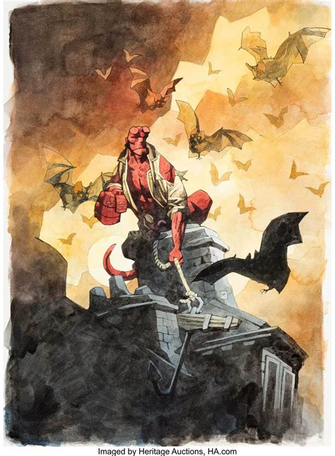 Hellboy Science Fiction Art Retro Hellboy Art Mike Mignola