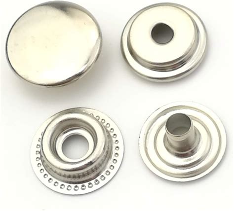 Metal Snap Buttons50 Sets Iron Gold Round Snap Fastenersplain Metal