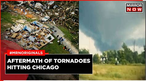 Us News Multiple Tornadoes Damage Houses Uprooted Trees In Chicago