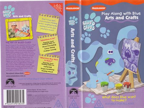 Blues Clues Play Along With Blue Arts And Crafts Vhs Video Pal A Rare