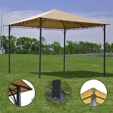 Shop Costway Outdoor 10x10 Square Gazebo Canopy Tent Shelter Awning