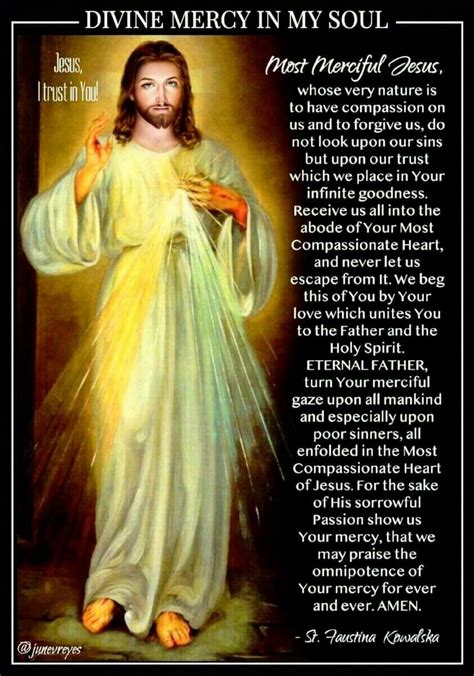 Printable Divine Mercy Prayer Card