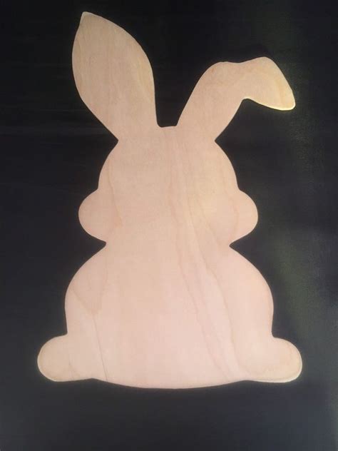 Rabbit Cutout Rabbit Wood Blank Bunny Cutout Bunny Wood Etsy In 2021