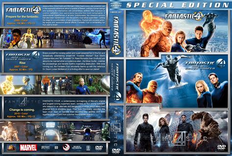 Fantastic 4 Triple Feature 2005 R1 Custom Cover Dvd Covers And Labels