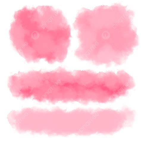 Set Of Watercolor Pink Brush Watercolor Pink Pink Brush Pink
