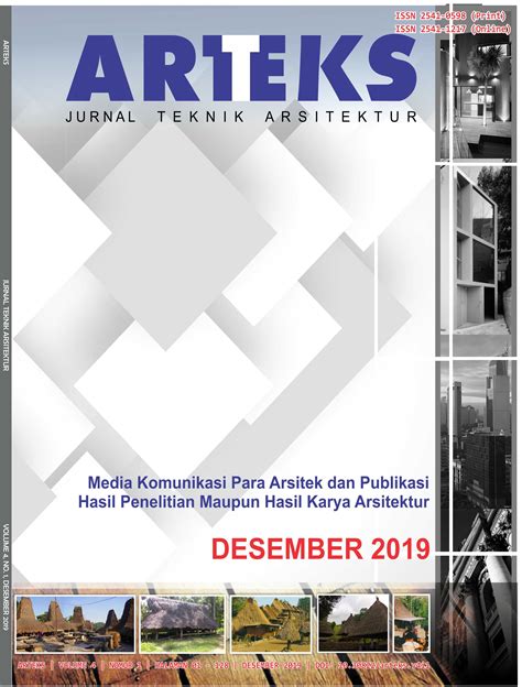 Cover Image Arteks Jurnal Teknik Arsitektur