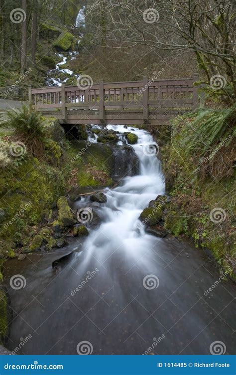 Waterfall Under Bridge Stock Image Image Of Hill Peaceful 1614485