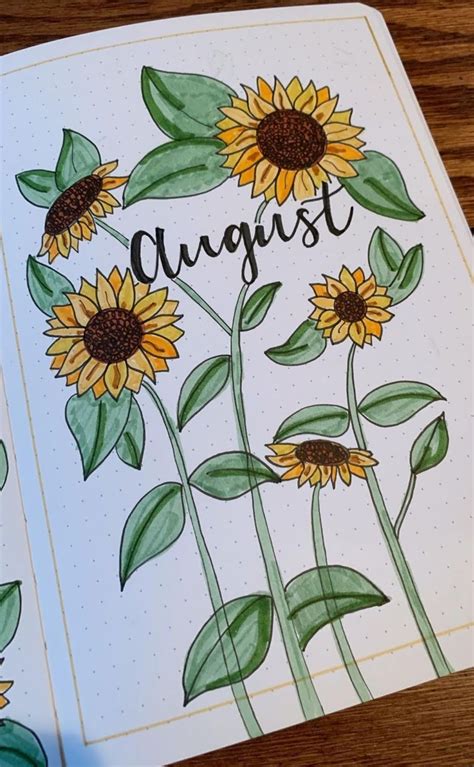 Top 20 August Bullet Journal Cover Ideas You Will Love The Curious