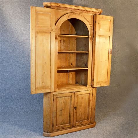 The thing is, corner storage options differ by room. Tall Corner Cupboard Victorian Display Cabinet - Antiques ...