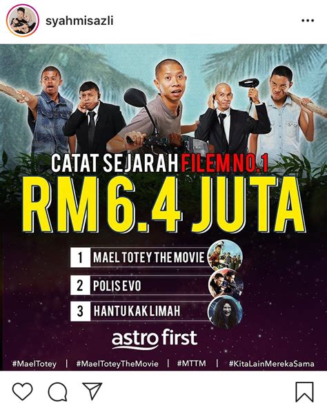 Antara filem terkenal beliau termasuk baik punya cilok (2005), sumolah (2007), hantu kak limah balik rumah (2010) dan lebuhraya ke neraka (2017). Mael Totey The Movie Catat Sejarah Filem Terlaris Astro ...