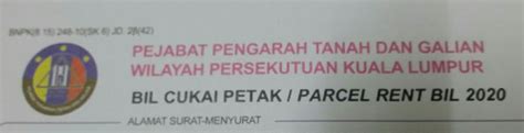Artikel ini diterjemah dari what is a strata title and why is it important for homeowners? Bil Cukai Petak / Parcel Rent Bil 2020