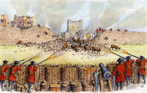 Carrickfergus Town Wall Breached In August 1689 Williamite Forces