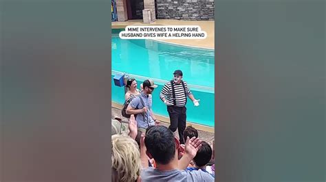 “that Mime Totally Caught Me Off Guard ” 🤣 Nick Tzenevrakis Was Called Out By A Mime At Seaworld