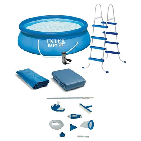 Intex 15 X48 Inflatable Pool With Ladder Pump And Deluxe Pool