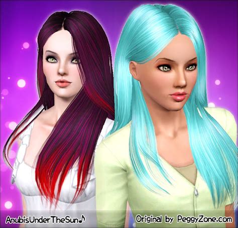 Anubis Sims Stuff Peggy Hair 7662 Converted For Teen To Elder