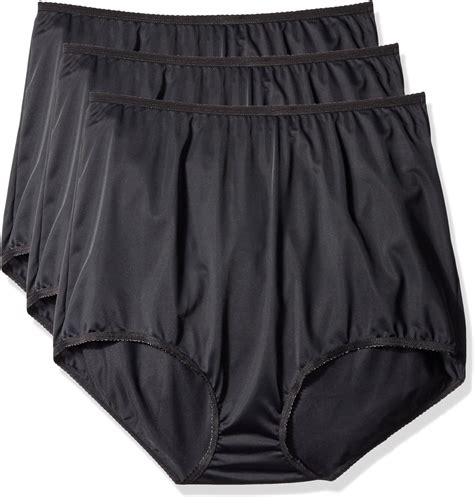 Shadowline Womens Womens Plus Size Panties Seamless Nylon Brief 3 Pack Amazonca Clothing