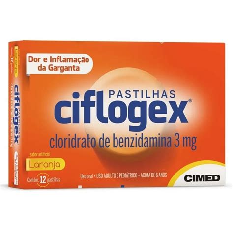 Ciflogex Sabor Laranja 12 Pastilhas Cimed One Pharma